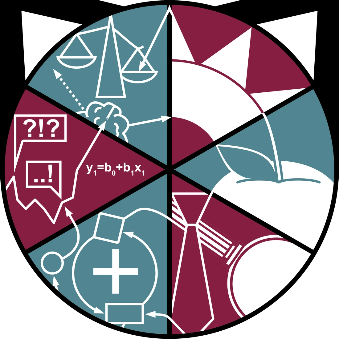 IDEEAS Lab mark with segmented symbols for engineering, education, health, decision making, and systems.