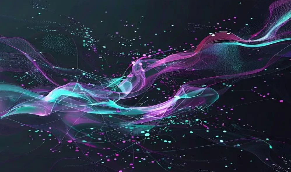 Abstract AI-generated illustration evoking the ideas of AI, Generative AI, ChatGPT in research