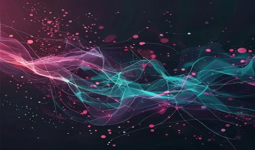 Abstract AI-generated illustration evoking the ideas of Generative AI, Machine Learning, Qualitative Research in research