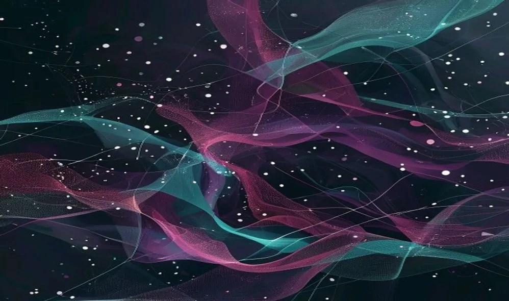 Abstract AI-generated illustration evoking the ideas of Generative AI, Qualitative Research, Social Media in research